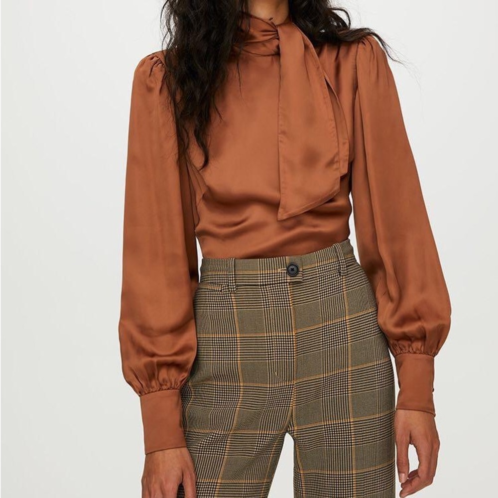 Aritzia Wilfred Leigh Blouse in Copper